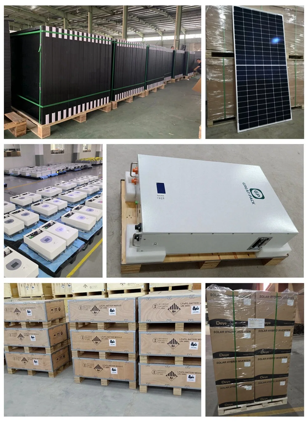 EU Warehouse New Energy 5kw 10 Kw 20kw 30kw Hybrid Solar System