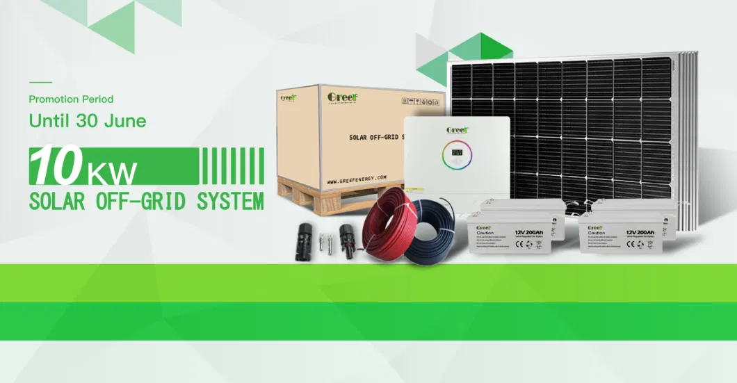Complete 3000W, 5000W Solar System Hybrid 5kVA PV Panel Kit for Home