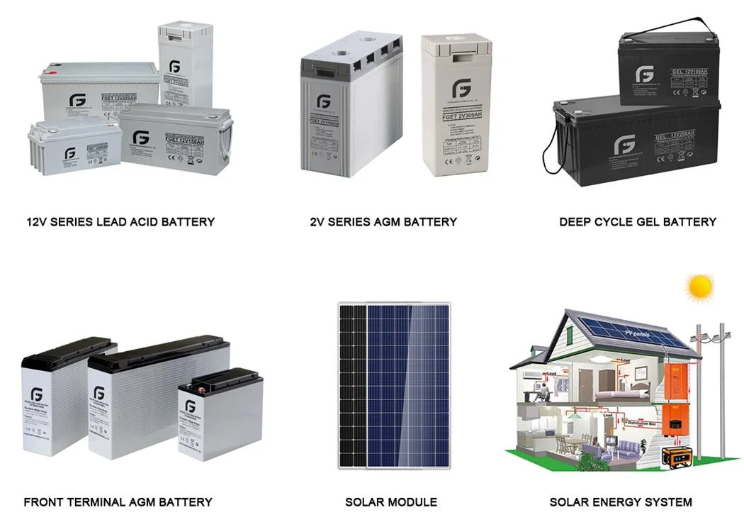 12V 200ah Deep Cycle Gel VRLA Solar Battery for 4kw off on Grid Solar System