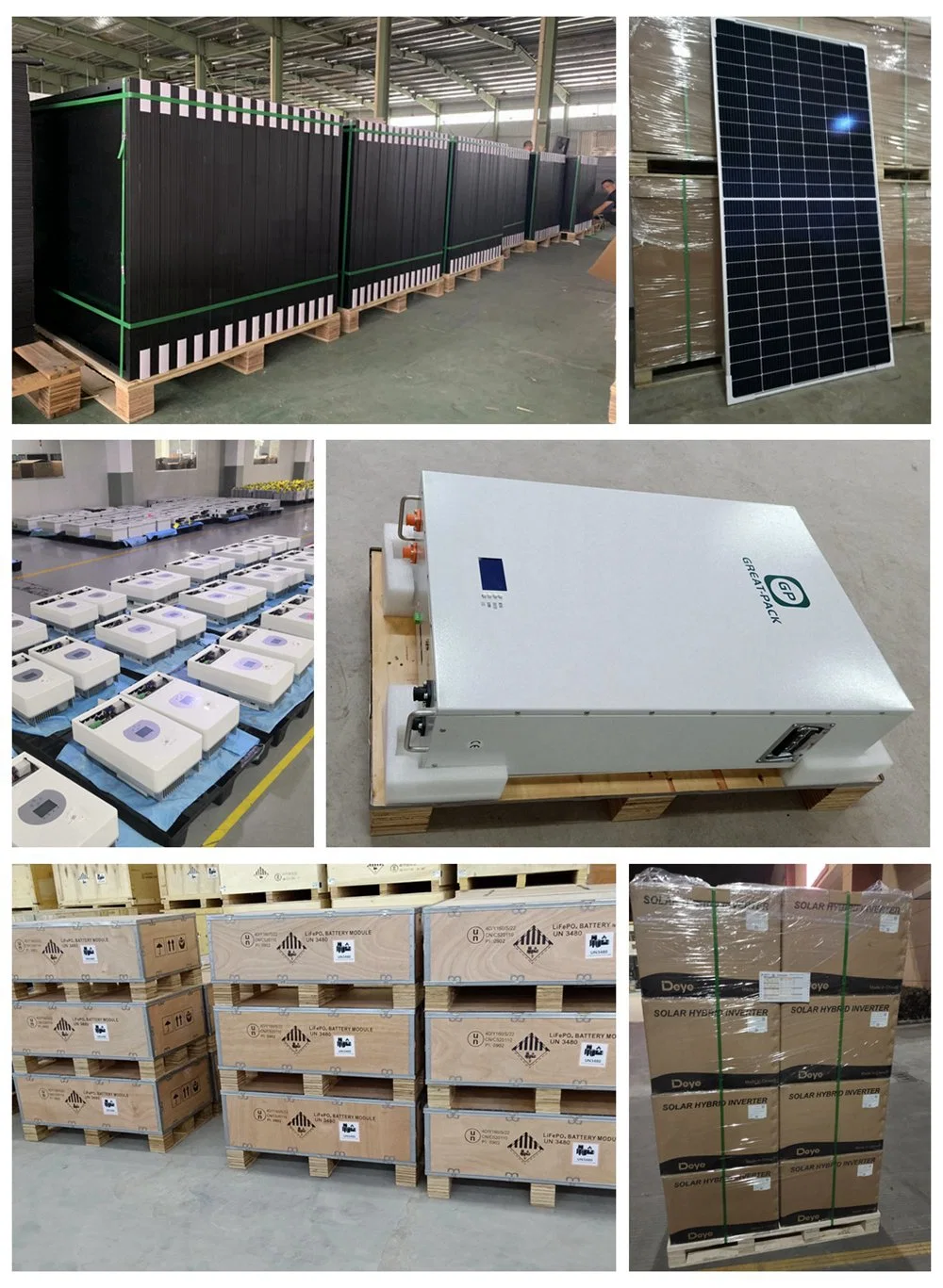 Factory Price Home Use off Hybrid 5kw 7kw 10kwh LiFePO4 Battery Panel Solar System