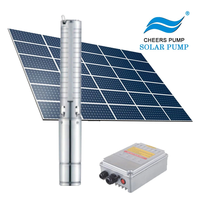 High Head Lift 1.5kw 168V 2HP Solar Power Water Pump System for Agriculture Irrigation