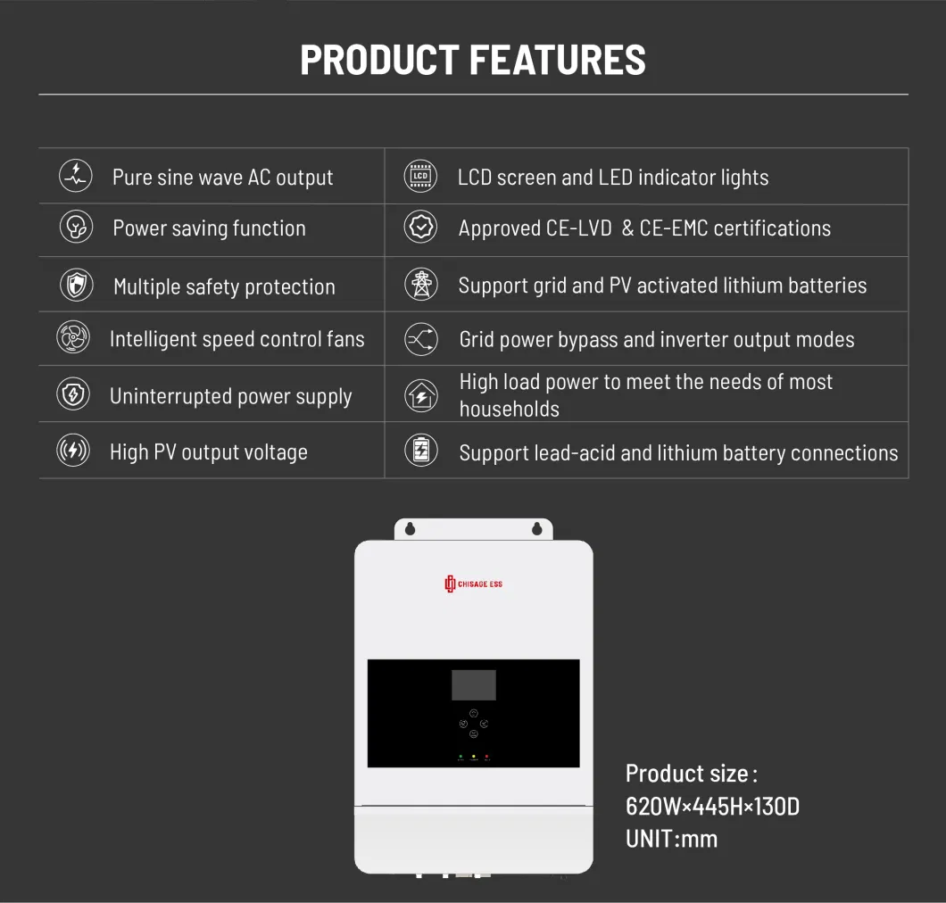 Factory Price Solar Energy Storage on/off Grid Solar System 10kw Solar Inverter