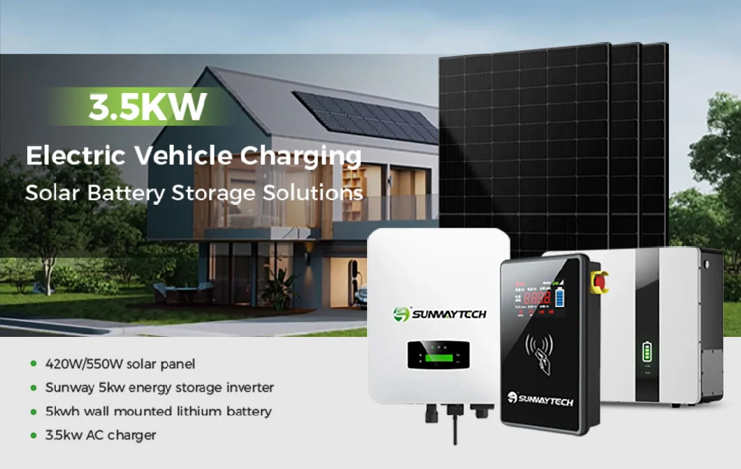 Sunway Smart Single Phase EV Fast Charging Station 7kw Type 2 with Solar System