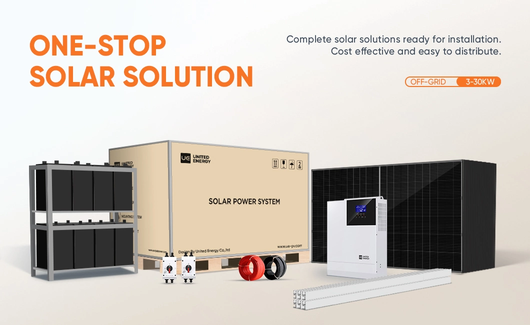 Ue Wholesale Price Full Solar Power System 3kw 4kw 5kw 8kw 10kw Complete Hybrid Set Solar Energy System Kit for Home off Grid