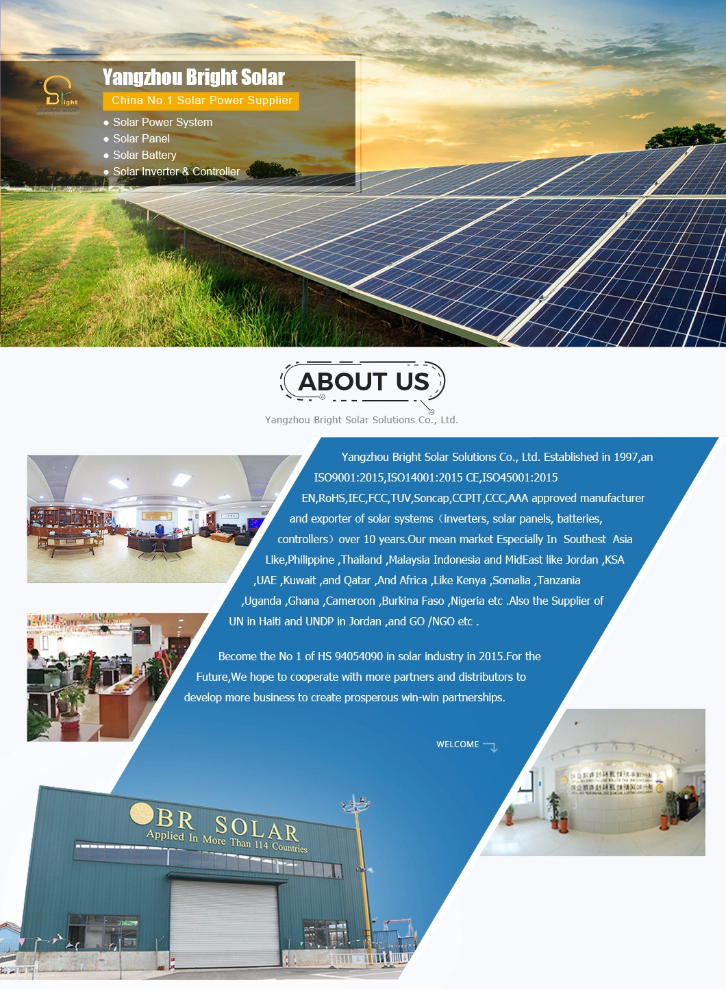 5kw/10kw/15kw /20kw/30kw Customized on/off Grid Tied Hybrid Solar Energy System Solar Panels Home Solar Panel Br Solar Solar Energy System