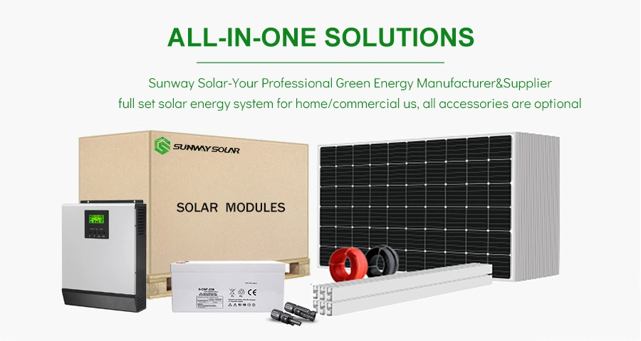 Solar Panel off Grid System Complete 2kw 3kw 4kw Solar System Flat Roof