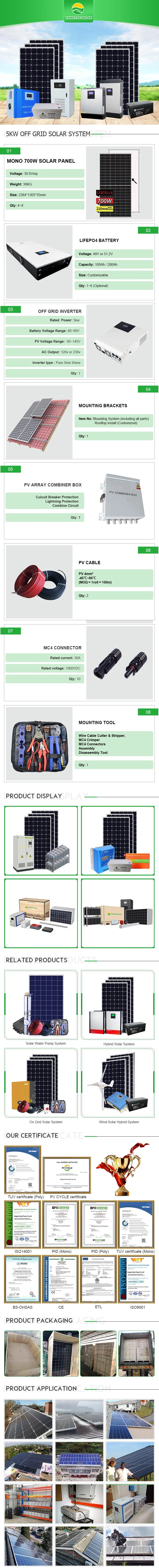 Yangtze 4000W Solar Panel Power Kit for Home Light