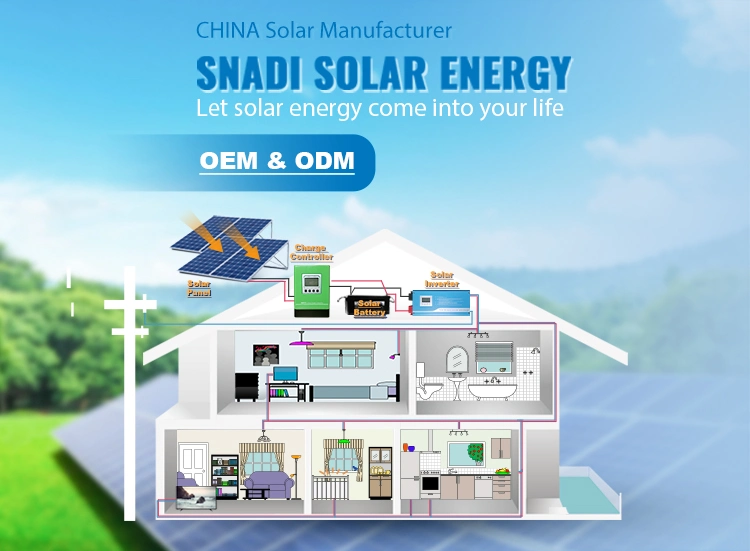 High Efficiency 1kw 3kw 5kw off Grid Home Solar Kit Power System