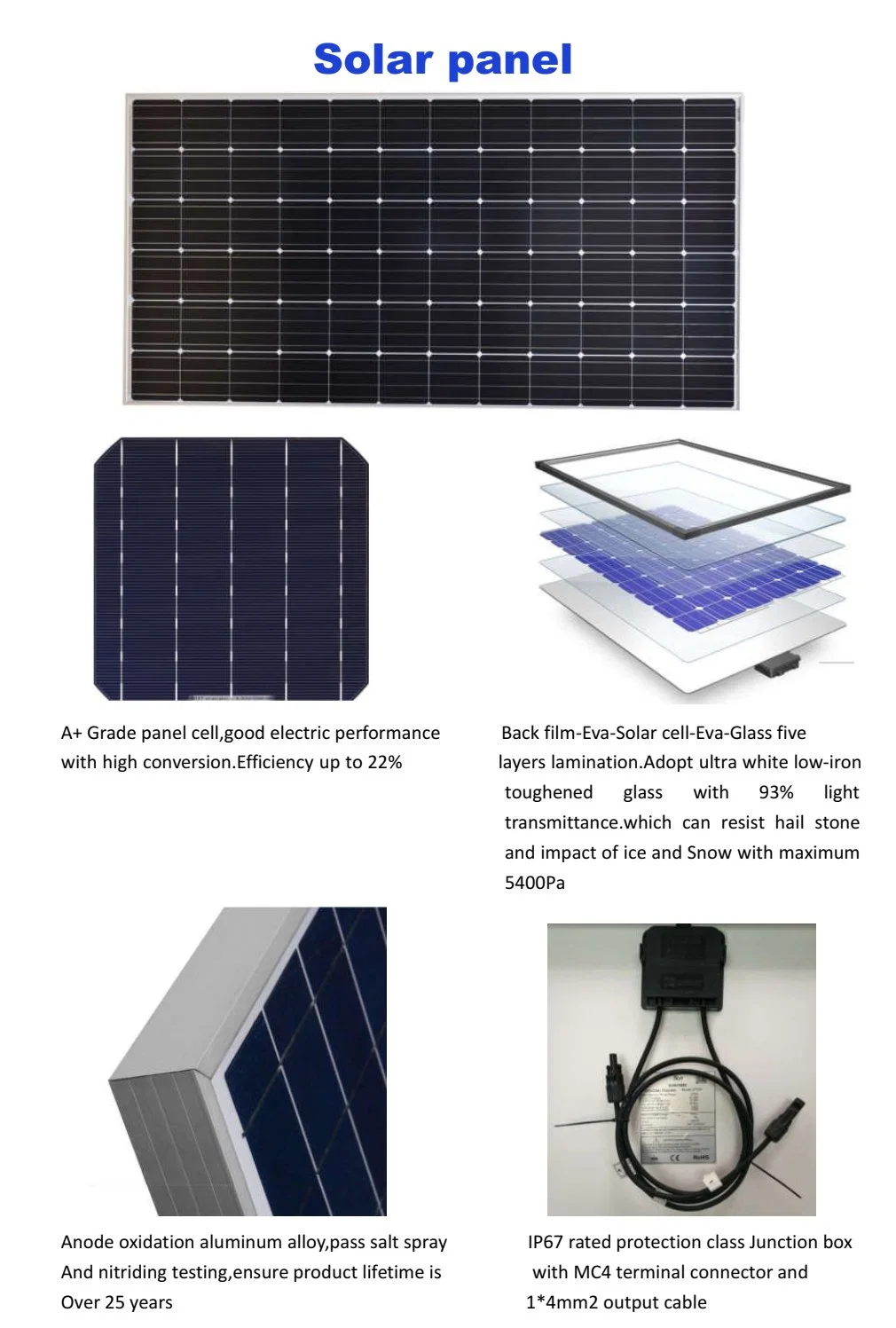 Residential 15 Kw 15000W Complete Home off-Grid Solar Energy System/Home Solar Panel Kit