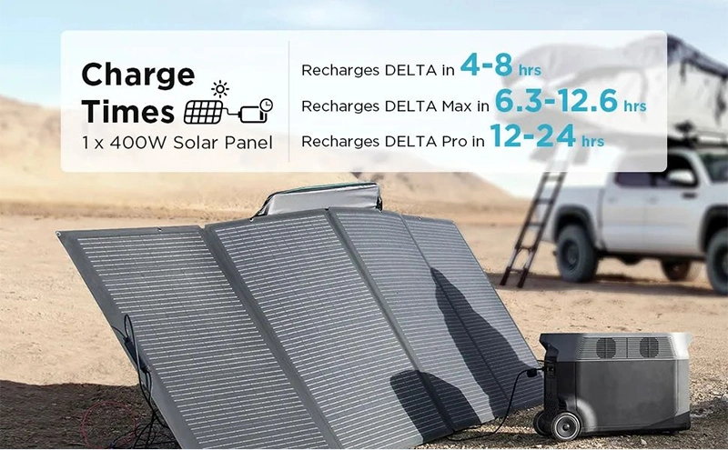 Camping Folding Solar Panel 2kw 3kw Power Station Monocrystalline Foldabled Outdoor 400W Solar Panel