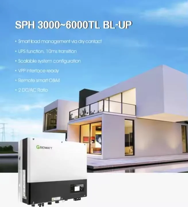 Growatt OEM Reasonable Price Solar Inverter with Capacity of 3kw 4kw 5kw 6kw for Residential Energy System