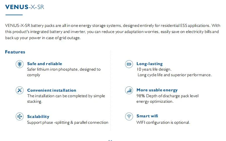 5-30kw Battery Packs All in One Energy Storage System off Grid