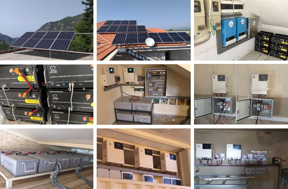 CE RoHS Certificated AC Three Phase Solar Panel Power System Price 5kw 10kw 12kw 15kw 20kw 30kw Complete Hybrid Solar System