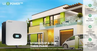 Luxpower Trip 6K 6 kW Solarpumpen-Wechselrichter 3-Phasen-Lösung Hybrid-Solar-System Solar-Wechselrichter-Set für zu Hause