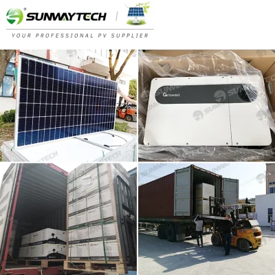 50kW 60kW auf Netzsolarsystem-Lösung mit Growatt Inverter