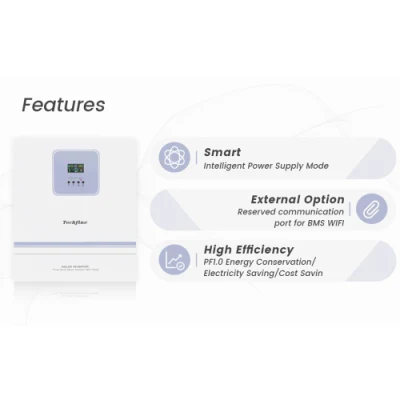 Hersteller Off Grid Hybrid Solar Inverter Soalr Panel Power Pure Sinus-Wechselrichter mit MPPT-Controller und USV-Modus für Home Use 10kVA Solar Inverter