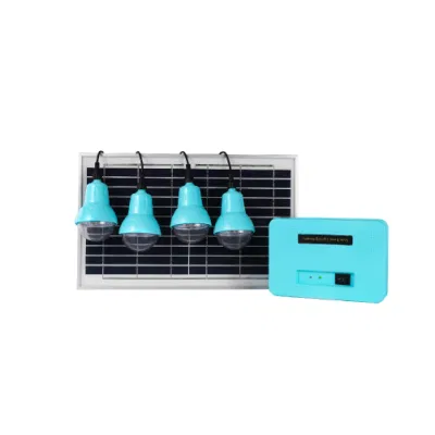 Tragbares intelligentes Solar-Hybrid-Energiesystem für Heimbüros Netzabschaltbarer Lithium-Akku-Energiespeicher mit 4 LED-Leuchten