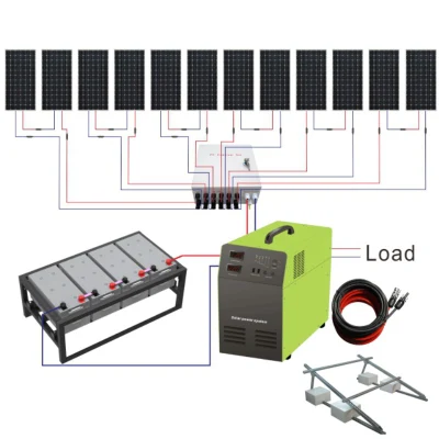 1kW 5 kW Off Grid Hybrid Home PV Wechselrichter-Batterie Bank Produkt Energie Solarpanel Solarkraftanlage