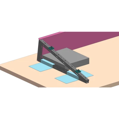 Kundenspezifische Halterung Für Solar Triangle Stativ Mit Flachdach