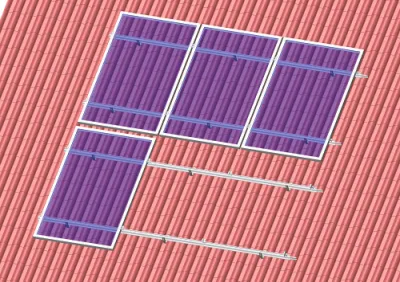 Solarleistung 1,5 kW Schiefer Halterung Edelstahl Haken PV Dachbefestigungsanlage Für Fliesendach
