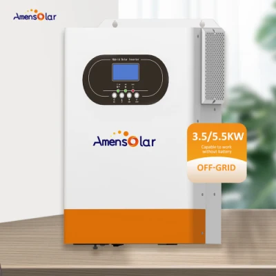 Amensolar Factory OEM 5kw 230V Hochfrequenz Solar Hybrid aus Rasterwechselrichter