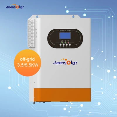 Amensolar Factory OEM 5kw 230V Hochfrequenz Solar Hybrid aus Rasterwechselrichter