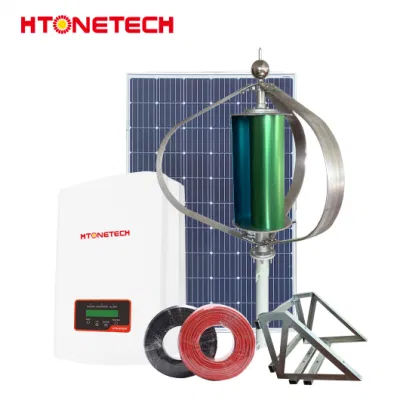 Htonetech China 585W 590w 595w 600W Mono kristallines Solarpanel Fertigung von 10kw 15kw 20kw 30kw 2 kW auf Grid Solar Stromversorgung mit Miniatur-Windgenerator