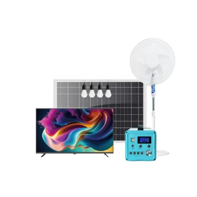 Komplette Solar Business Portable Power off Grid Energiespeicher Haus System Solar Light TV und Lüfter Home Battery Kits