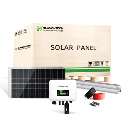 2kW 3000W 4kw 5kw auf Netz Sonnensystem mit Panel Photovoltaik-Speicher Rohstoffe aus China auf Lager