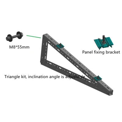 Kundenspezifische Halterung Für Solar Triangle Stativ Mit Flachdach