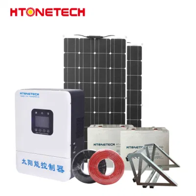 Htonetech 7kw off Grid Solar System Hersteller China 20kw Panel Und Wechselrichter 17 kW Home Solar Power System mit 3kVA Solar-Wechselrichter