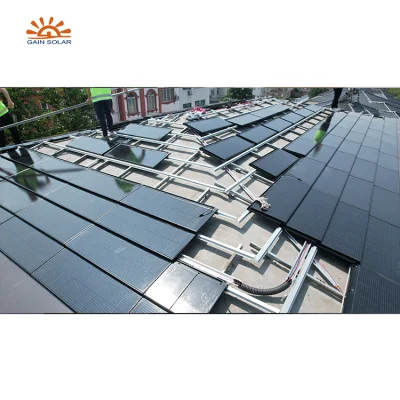 BIPV Renewable House 3kw 5kw 8kw 10kw Solar Fliesen Dachdecker Energiesystem