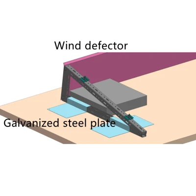 Kundenspezifische Halterung Für Solar Triangle Stativ Mit Flachdach