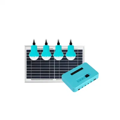 Tragbares intelligentes Solar-Hybrid-Energiesystem für Heimbüros Netzabschaltbarer Lithium-Akku-Energiespeicher mit 4 LED-Leuchten