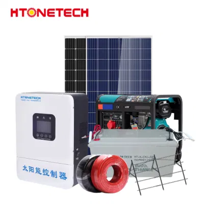 Htonetech 3kw 5kw off Grid Solar System Complete Kit China 5000W 45039W Mono PERC Solarmodule Single Face 9,6kw Diesel Generator Solar Energy System 1kw