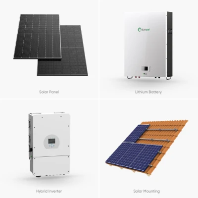 Sunpal Preis China Großhandel Hybrid Komplette Solar Energy System 5 KW 15kw 20kw Solarmodul-System