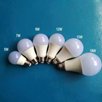 China Lieferant Energiesparlampe AC DC A60 E27 B22 3W 5W 9W SMD LED-Glühlampe Glühlampe