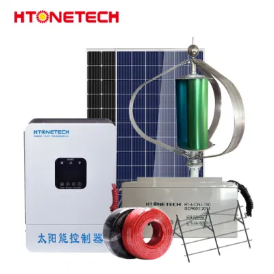Htonetech Monokristalline Flexible Voll Schwarze Solarmodule Herstellung 1,5 Kw Solar System China Wind Diesel Hybrid-System mit Wind Solar Windenergieanlage