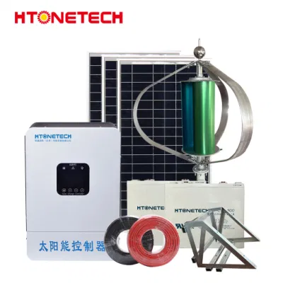 Htonetech Mono Kristall Solarpaneele Großhändler Vollsolaranlage Home Kit 10kw China Wind Mills Power Generator System mit 1,5 Kw Windenergieanlage