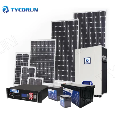 Tycorun Großhandel off Grid Solar Home Energy System 1kw 3kw 5kW 10kw 15kw Solargenerator-Stromsystem mit LiFePO4 Lithium Batterie