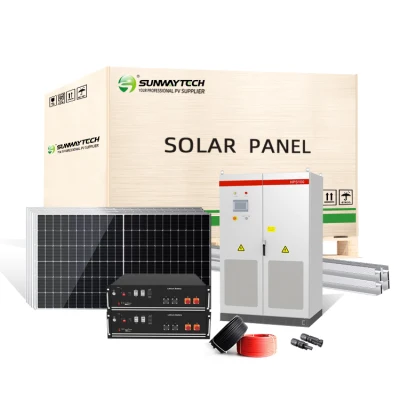 50 % Rabatt auf 10kw 20kw 30kw 50kw 100kw 1MW Hybrid-Solarenergie Speicher Generator System 480V Home kommerzielle Netz Solar Power PV Satz