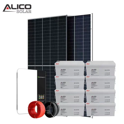 Alico 3kw 5kw 6kw 8kw 10kw 20kw Solarenergiespeicher System mit Batterie/Zentralengenerator/Inverter/Halterung für die Stromerzeugung zu Hause