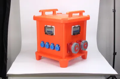 Tragbarer mobiler Aufstellungsort-Schaltkasten wasserdichter PVC-Anschlusskasten für den Außenbereich