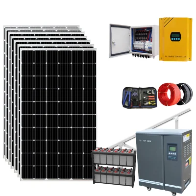 3kW 5kw 10kw 20kw 30kw off Grid Solar System Home Verwenden Sie monokristallines Solarpanel Power Energy System mit Lithium-Batterie
