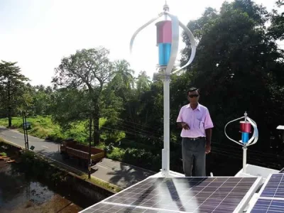 300W Maglev-Windmühle-Generator mit Solarmodul (200W-5kw)