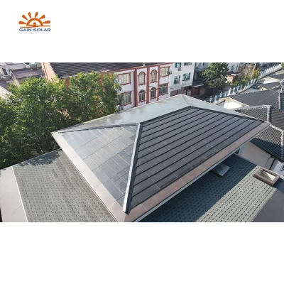 BIPV Renewable House 3kw 5kw 8kw 10kw Solar Fliesen Dachdecker Energiesystem