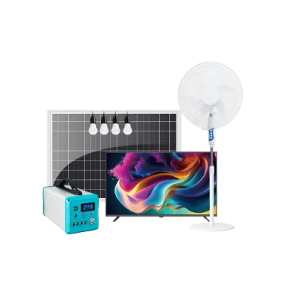 Komplette Solar Business Portable Power off Grid Energiespeicher Haus System Solar Light TV und Lüfter Home Battery Kits