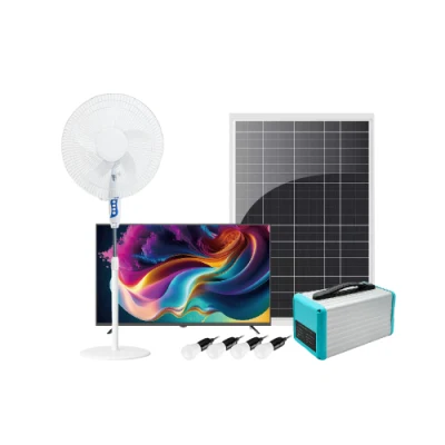Komplette Solar Business Portable Power off Grid Energiespeicher Haus System Solar Light TV und Lüfter Home Battery Kits
