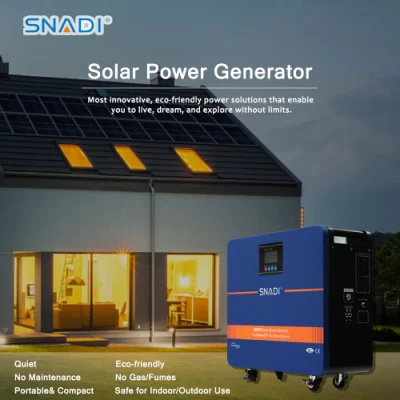 Kraftwerk 1kw 3kw 5kw Solar Portable Generator Panels Energie System-Lithium-Batteriesank