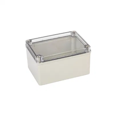 80X110X70mm bis 280X380X130mm wasserdichte ABS-Kunststoff-Anschlussdose mit transparentem Deckel